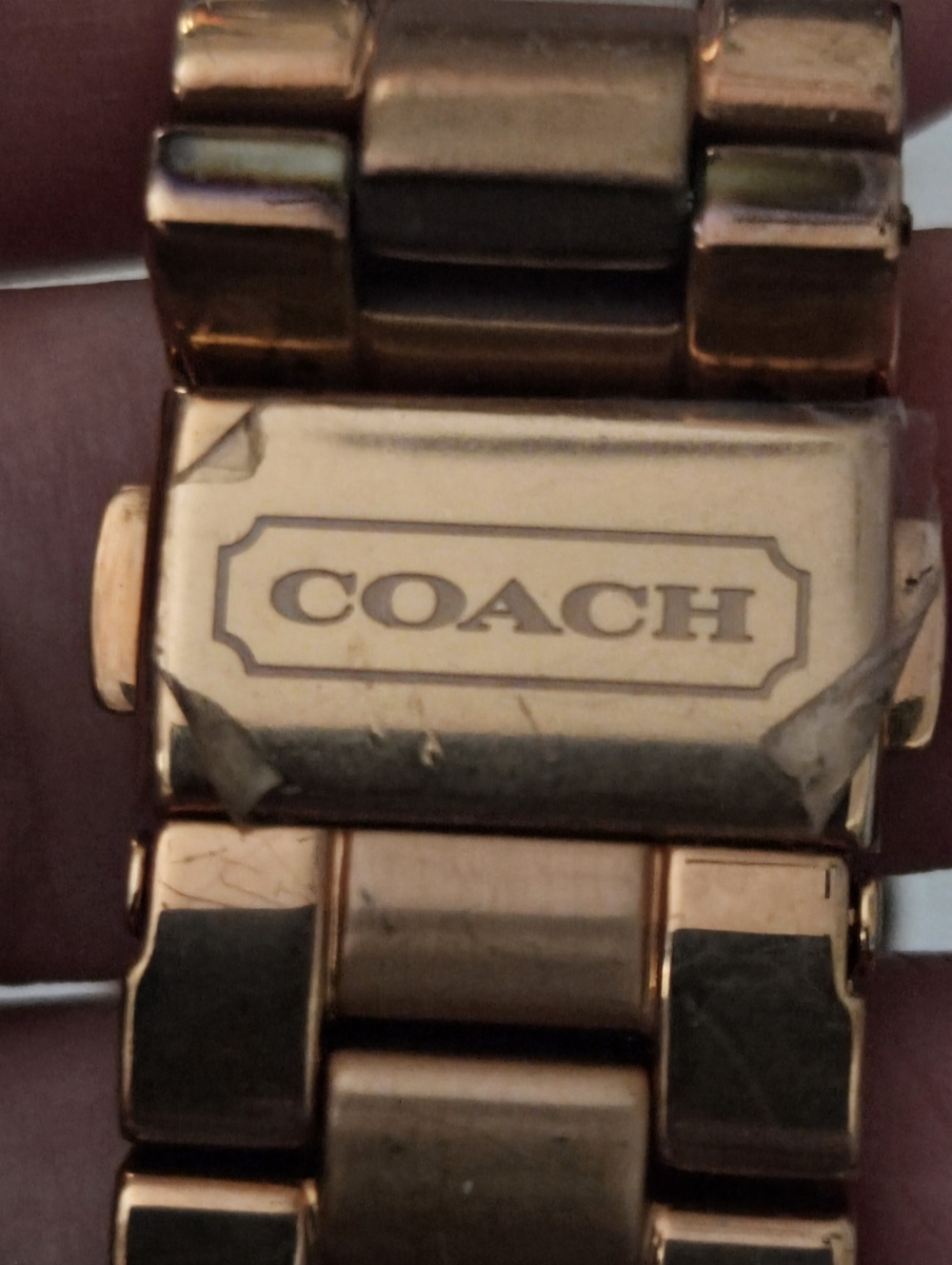 Coach Chelsea Rose Gold Chronograph Watch CA.75.7.34.0774S NWOT - Needs Battery - Picture 7 of 9